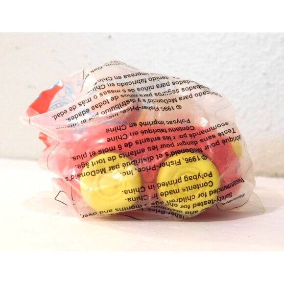 Vintage 1996 McDonalds Fisher Price Man in Red Car Happy Meal Toy Under 3 Years - Picture 3 of 3